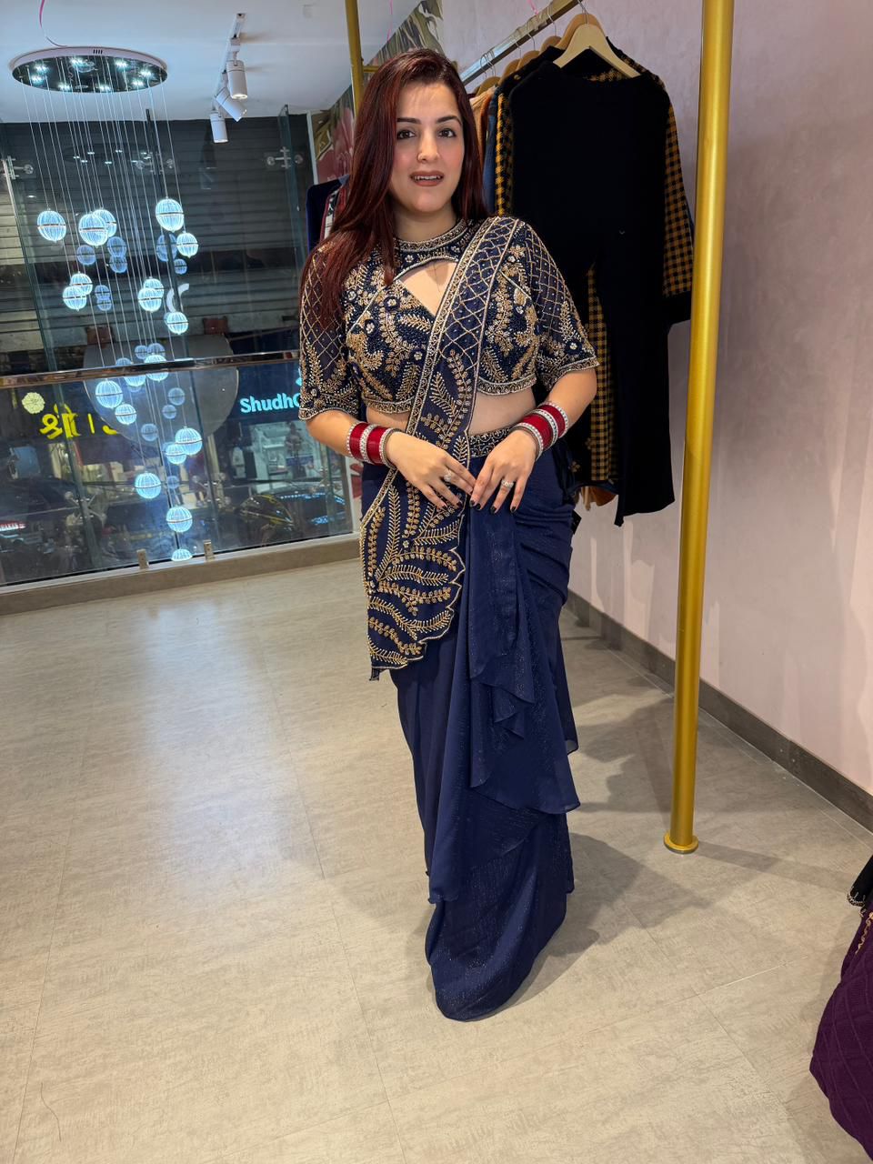 WE ARE LAUNCHING NEW SUPERHIT TRENDING READY TO WEAR SAREE WITH SEMI-BEADS & EMBROIDERED STYLIST BLOUSE & ON FAUX GEORGETTE FABRIC🥻 WHOLESALE GEELAN FASHION SURAT