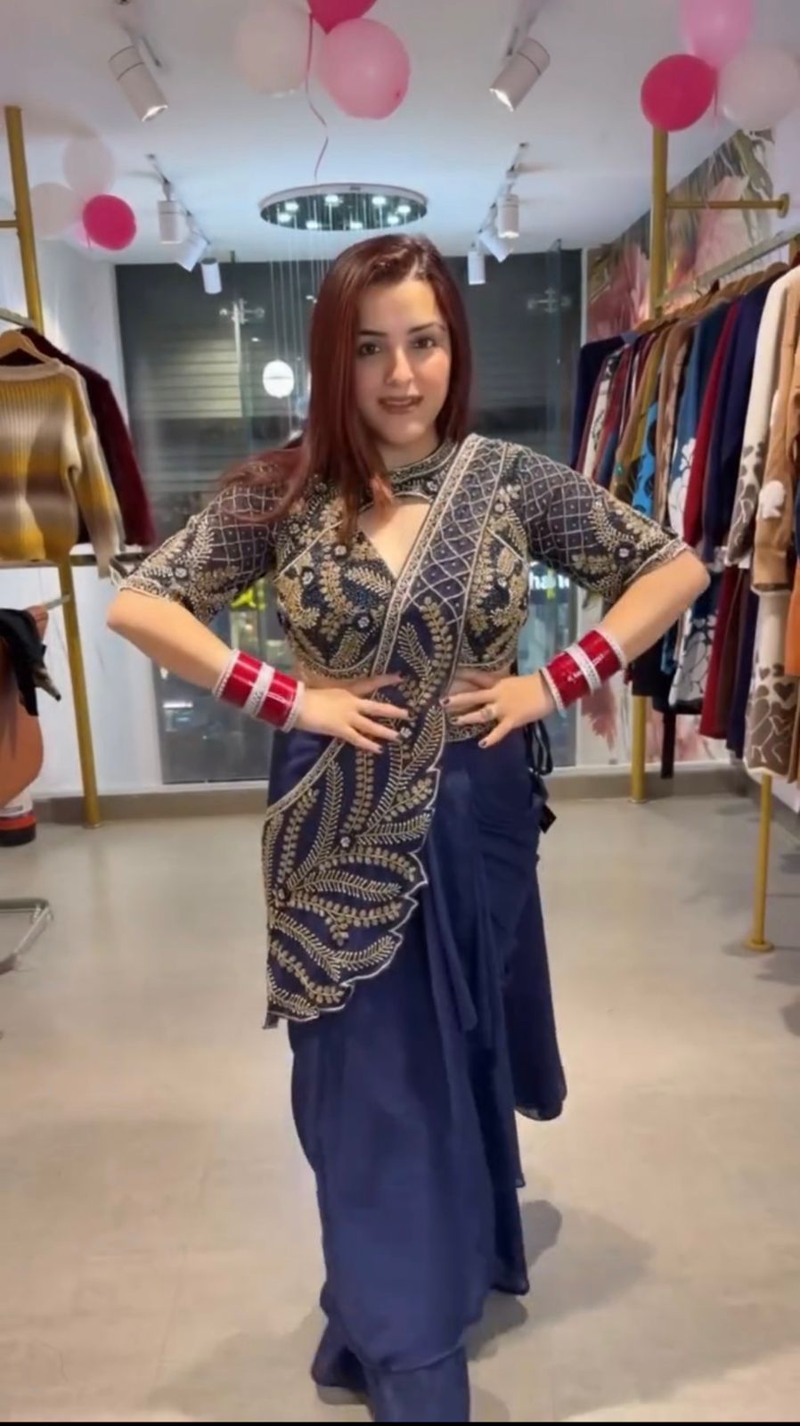 WE ARE LAUNCHING NEW SUPERHIT TRENDING READY TO WEAR SAREE WITH SEMI-BEADS & EMBROIDERED STYLIST BLOUSE & ON FAUX GEORGETTE FABRIC🥻 WHOLESALE GEELAN FASHION SURAT
