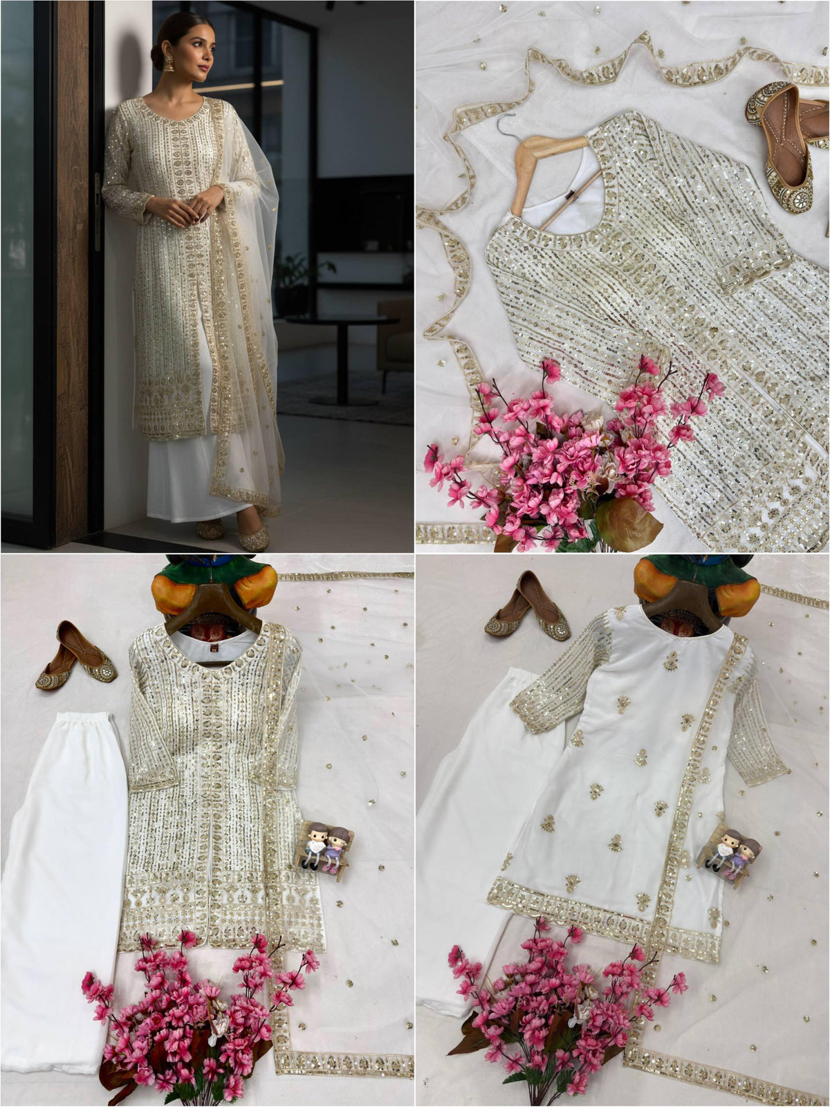 ENHANCE THE BEAUTY OF YOUR WARDROBE WITH THIS NEWLY LAUNCHED KURTI & PLAZZO SET WHOLESALE GEELAN FASHION SURAT