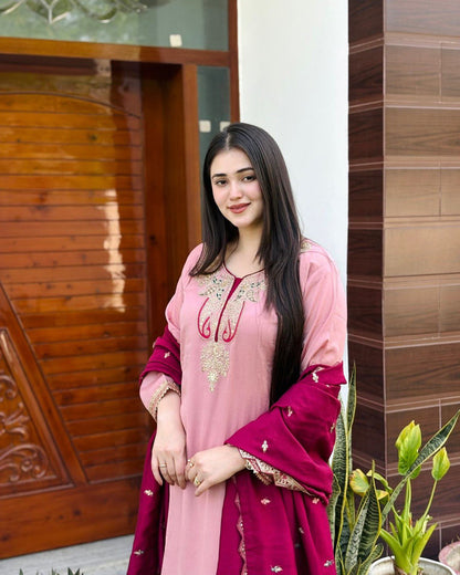 NEW DESIGNER PARTY TOP PALLAZO & DUPATTA SE WHOLESALE GEELAN FASHION SURAT