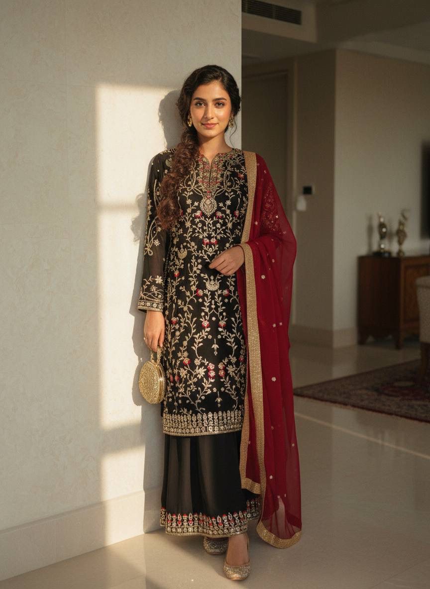 ENHANCE THE BEAUTY OF YOUR WARDROBE WITH THIS NEWLY LAUNCHED KURTI & PLAZZO SET8 WHOLESALE GEELAN FASHION SURAT