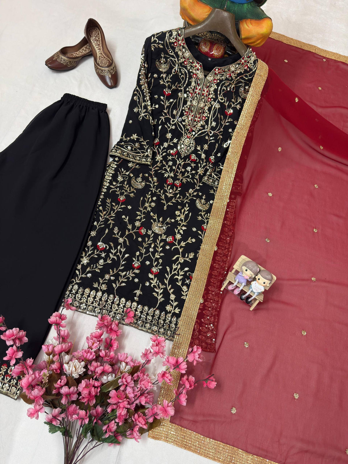 ENHANCE THE BEAUTY OF YOUR WARDROBE WITH THIS NEWLY LAUNCHED KURTI & PLAZZO SET8 WHOLESALE GEELAN FASHION SURAT
