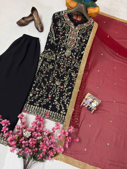 ENHANCE THE BEAUTY OF YOUR WARDROBE WITH THIS NEWLY LAUNCHED KURTI & PLAZZO SET8 WHOLESALE GEELAN FASHION SURAT