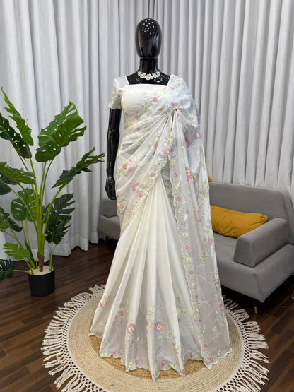 DESIGNER SAREE – ELEGANCE REDEFINED ✨ FALL IN LOVE WITH THIS STUNNING SAREE IN AN EYE-CATCHING SHADE, CRAFTED WITH FINESSE AND RICH DETAILING. A PERFECT BLEND OF GRACE AND GLAM! WHOLESALE GEELAN FASHION SURAT
