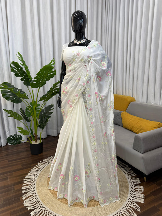 DESIGNER SAREE – ELEGANCE REDEFINED ✨ FALL IN LOVE WITH THIS STUNNING SAREE IN AN EYE-CATCHING SHADE, CRAFTED WITH FINESSE AND RICH DETAILING. A PERFECT BLEND OF GRACE AND GLAM! WHOLESALE GEELAN FASHION SURAT