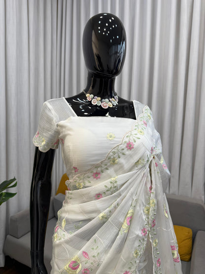 DESIGNER SAREE – ELEGANCE REDEFINED ✨ FALL IN LOVE WITH THIS STUNNING SAREE IN AN EYE-CATCHING SHADE, CRAFTED WITH FINESSE AND RICH DETAILING. A PERFECT BLEND OF GRACE AND GLAM! WHOLESALE GEELAN FASHION SURAT