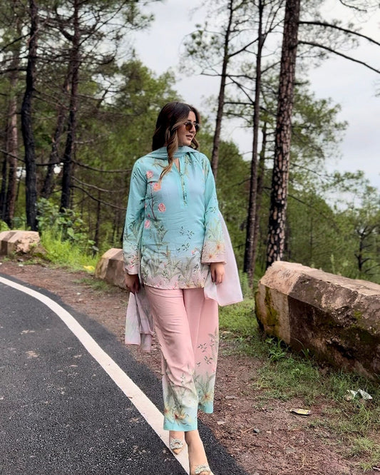 ENHANCE THE BEAUTY OF YOUR WARDROBE WITH THIS NEWLY LAUNCHED 3 PIECE CORDSET WHOLESALE GEELAN FASHION SURAT