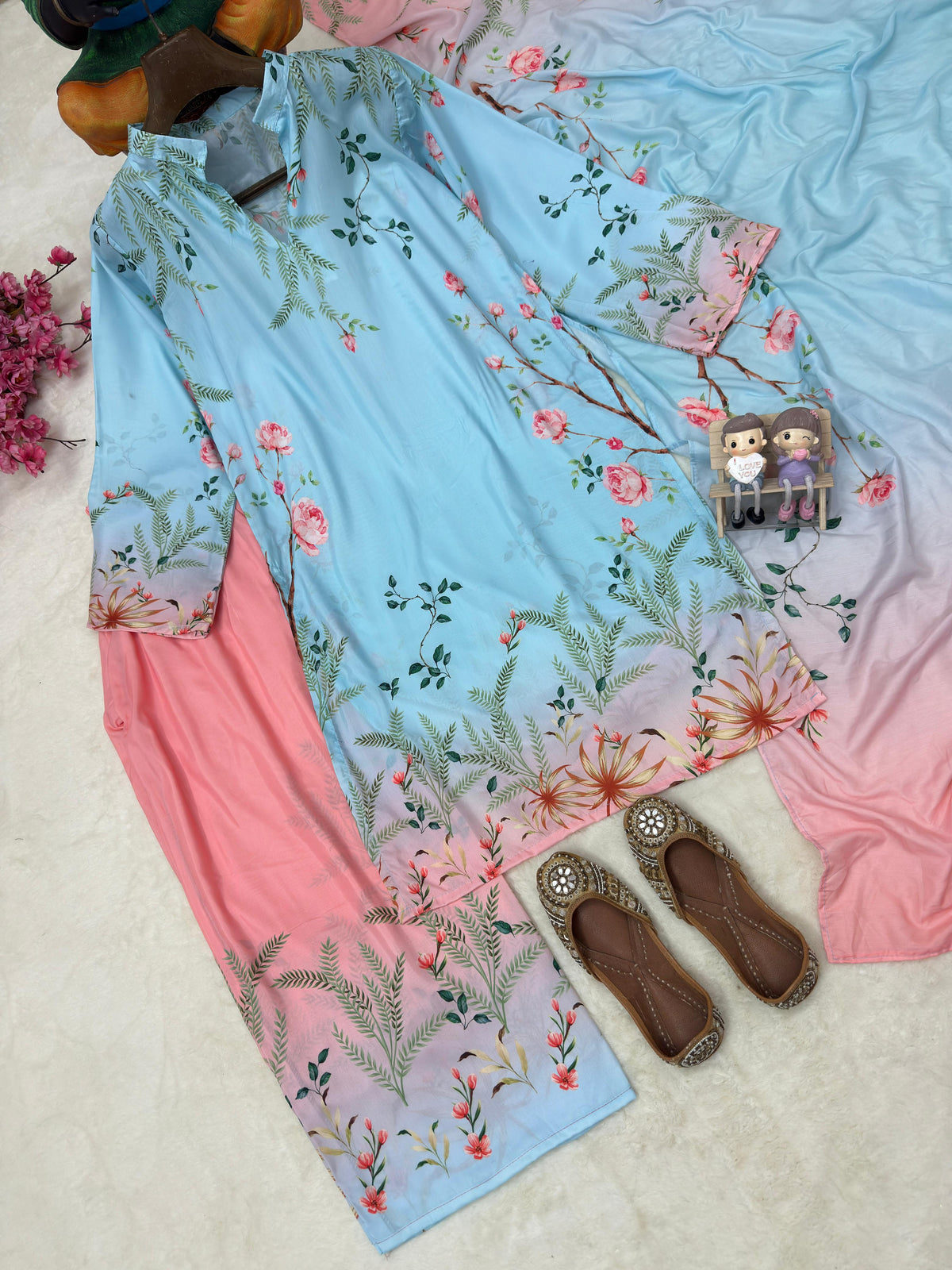 ENHANCE THE BEAUTY OF YOUR WARDROBE WITH THIS NEWLY LAUNCHED 3 PIECE CORDSET WHOLESALE GEELAN FASHION SURAT