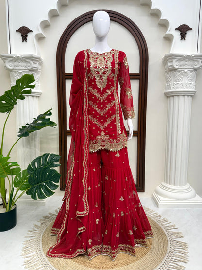STEP INTO EFFORTLESS CHARM WITH OUR EXCLUSIVE 3-PIECE SET – CRAFTED FOR COMFORT, STITCHED WITH GRACE WHOLESALE GEELAN FASHION SURAT