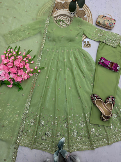 DESIGNER PARTY WEAR LOOK COLLECTION WHOLESALE GEELAN FASHION SURAT