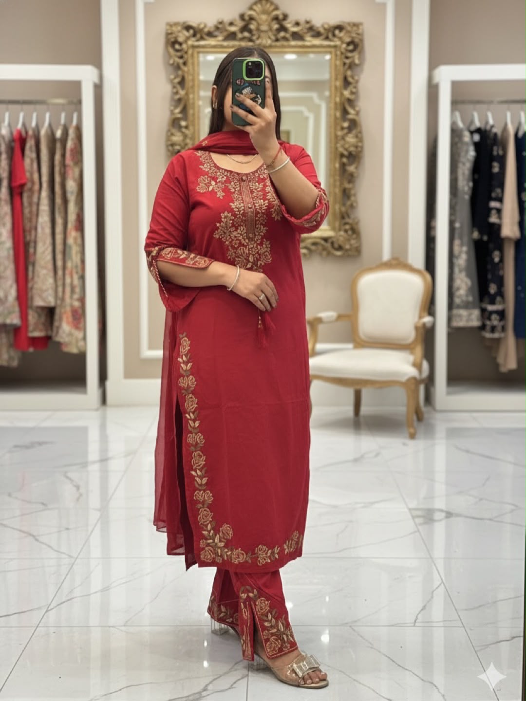 THIS WEDDING SEASON, TRY OUR DESIGNER EMBROIDERED WORKED TOP  PLAZZO SUIT WITH DUPATTA WHOLESALE GEELAN FASHION SURAT