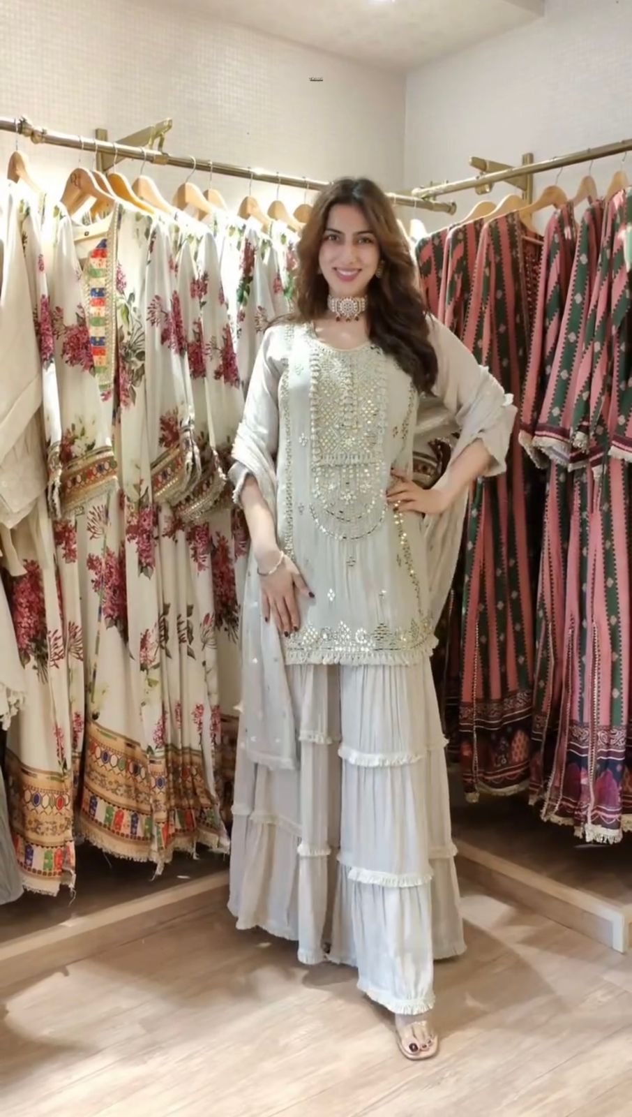 DESIGNER SHARARA SET – ELEGANT ETHNIC WEAR ✨ 🎀 CRAFTED IN CLASSY TONES WITH PREMIUM FABRIC & DETAILING WHOLESALE GEELAN FASHION SURAT