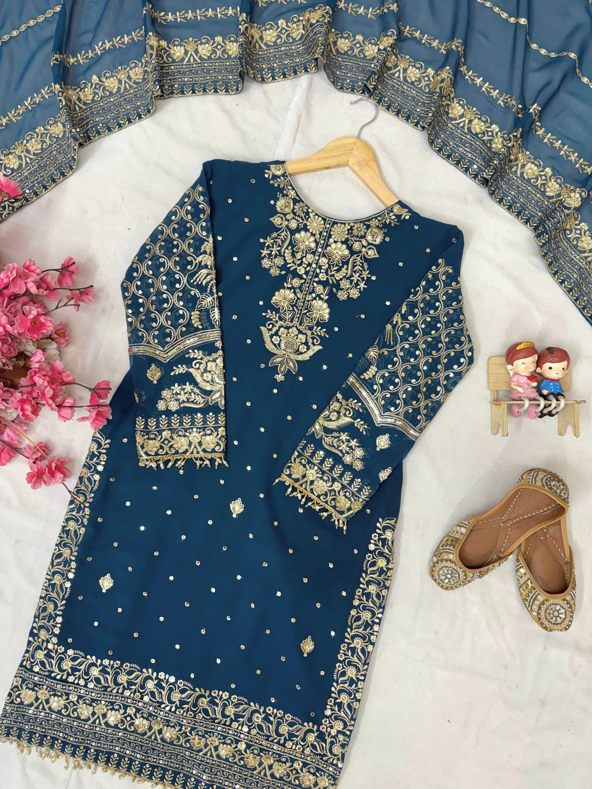 ENHANCE THE BEAUTY OF YOUR WARDROBE WITH THIS NEWLY LAUNCHED KURTI & SHARARA SET WHOLESALE GEELAN FASHION SURAT