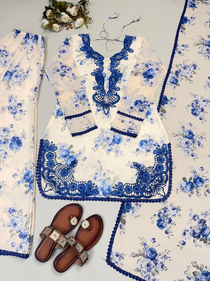 PRESENTING NEW DESIGNER COLLECTION IN HEAVY FAUX GEORGETTE SILK TOP-BOTTOM AND DUPATTA SET FULLY STITCHED READY TO WEAR WHOLESALE GEELAN FASHION SURAT