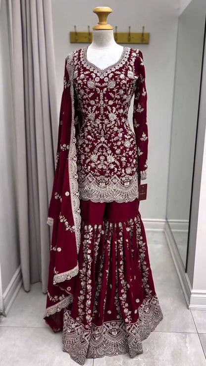 STEP INTO EFFORTLESS CHARM WITH OUR EXCLUSIVE 3-PIECE SET – CRAFTED FOR COMFORT, STITCHED WITH GRACE. WHOLESALE GEELAN FASHION SURAT