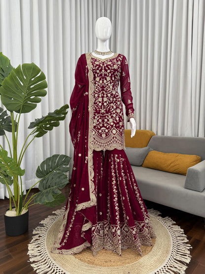 STEP INTO EFFORTLESS CHARM WITH OUR EXCLUSIVE 3-PIECE SET – CRAFTED FOR COMFORT, STITCHED WITH GRACE. WHOLESALE GEELAN FASHION SURAT
