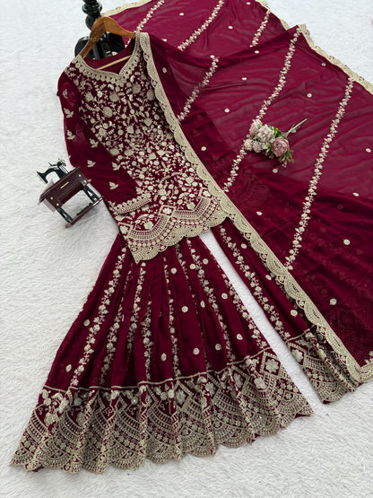 STEP INTO EFFORTLESS CHARM WITH OUR EXCLUSIVE 3-PIECE SET – CRAFTED FOR COMFORT, STITCHED WITH GRACE. WHOLESALE GEELAN FASHION SURAT