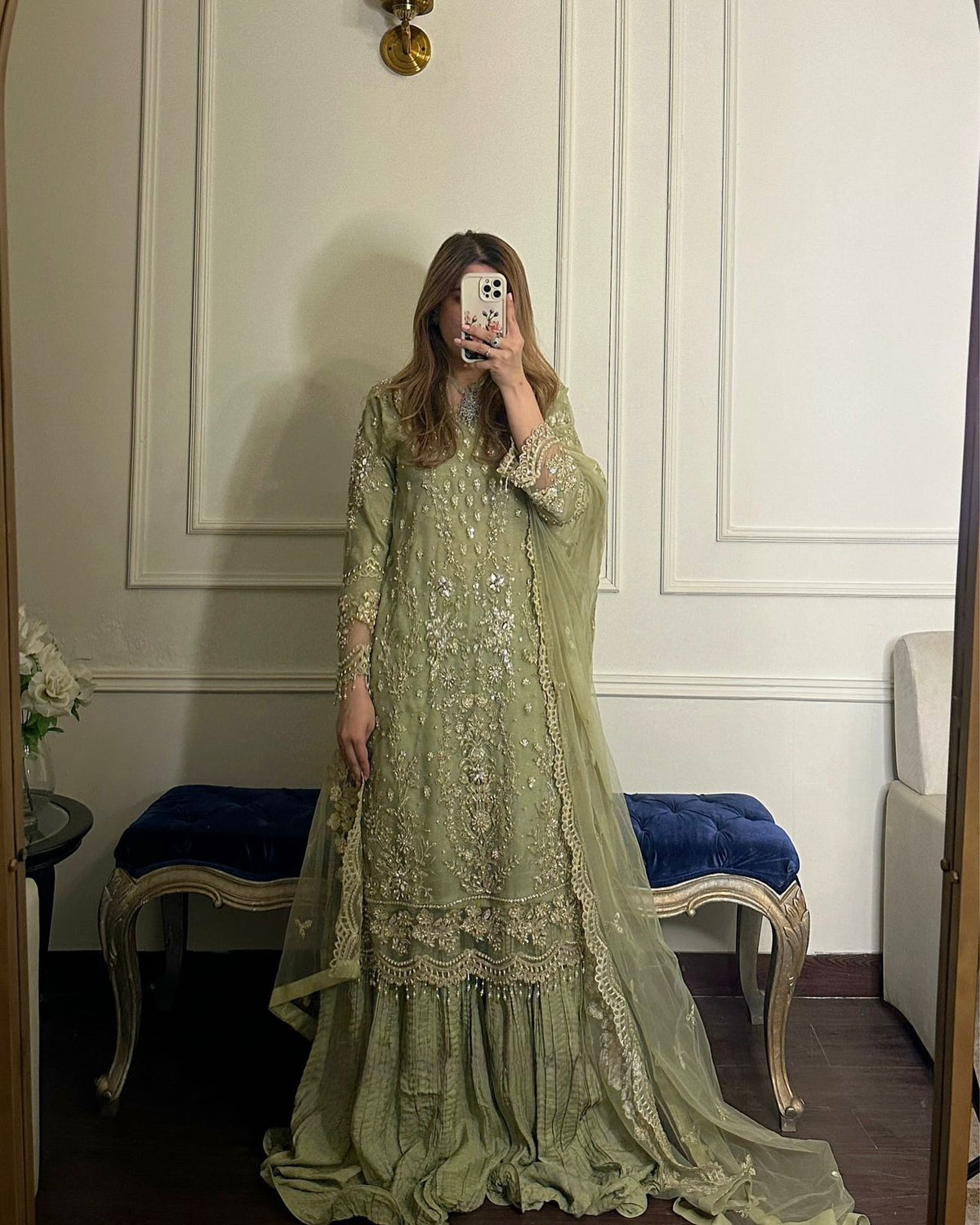 ĐĚSIGNER PARTY WEAR LOOK PUR HEAVY FAUX GEORGETTE TOP PLAZZO & DUPATTA SET WHOLESALE GEELAN FASHION SURAT