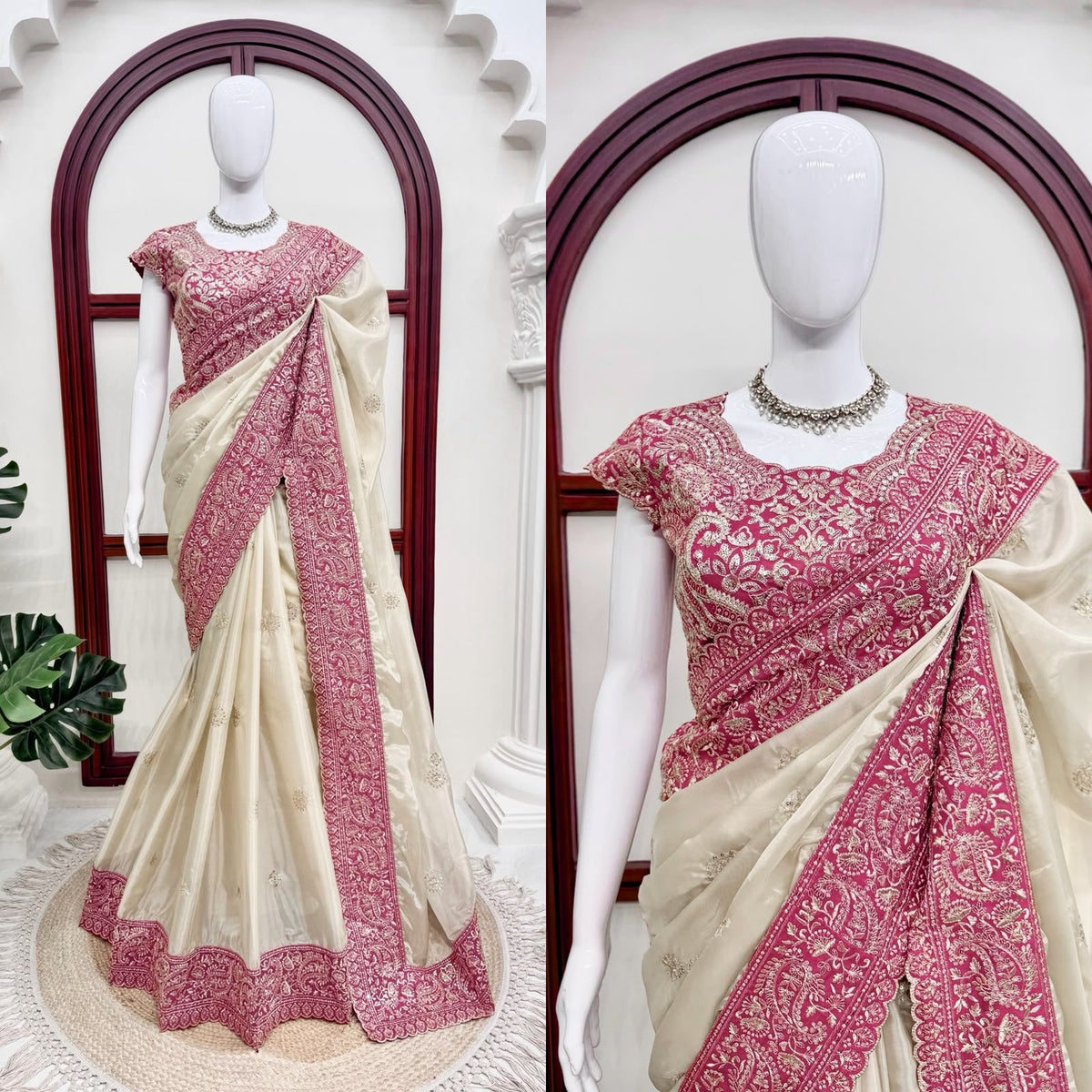 DESIGNER SAREE – ELEGANCE REDEFINED ✨ FALL IN LOVE WITH THIS STUNNING SAREE IN AN EYE-CATCHING SHADE, CRAFTED WITH FINESSE AND RICH DETAILING. A PERFECT BLEND OF GRACE AND GLAM! WHOLESALE GEELAN FASHION SURAT