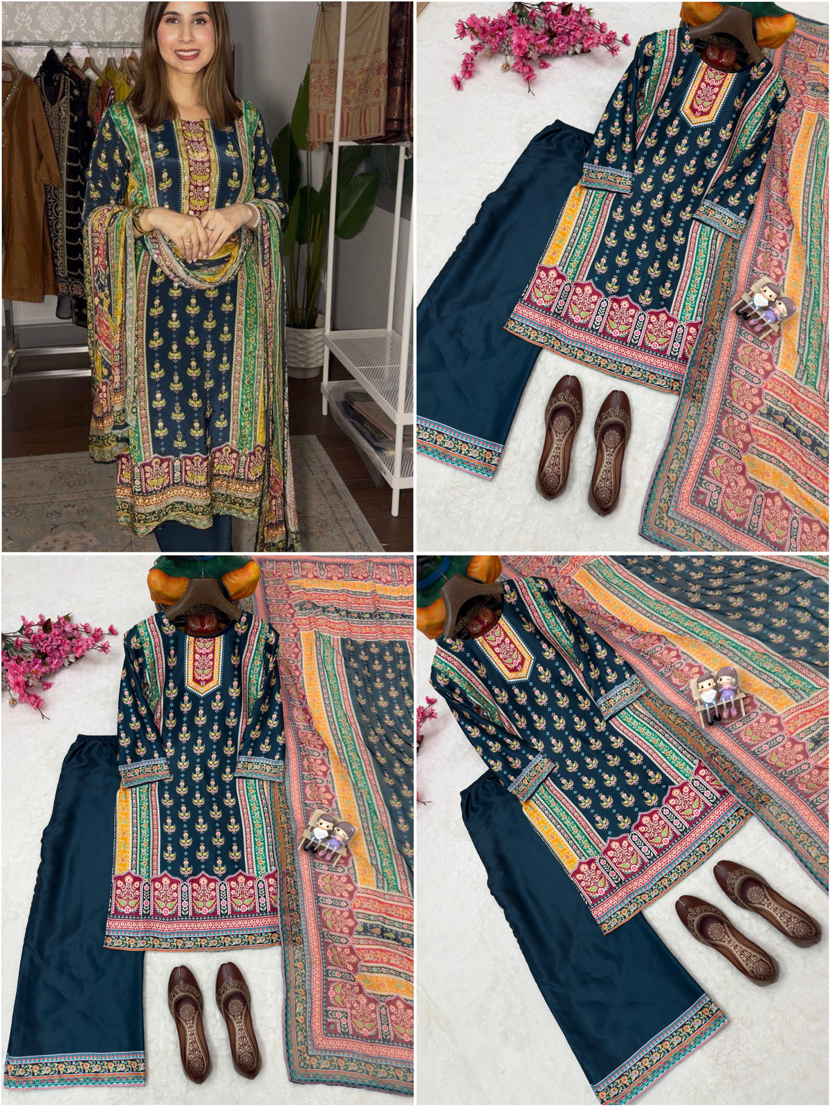 ENHANCE THE BEAUTY OF YOUR WARDROBE WITH THIS NEWLY LAUNCHED 3 PIECE CORDSET WHOLESALE GEELAN FASHION SURAT