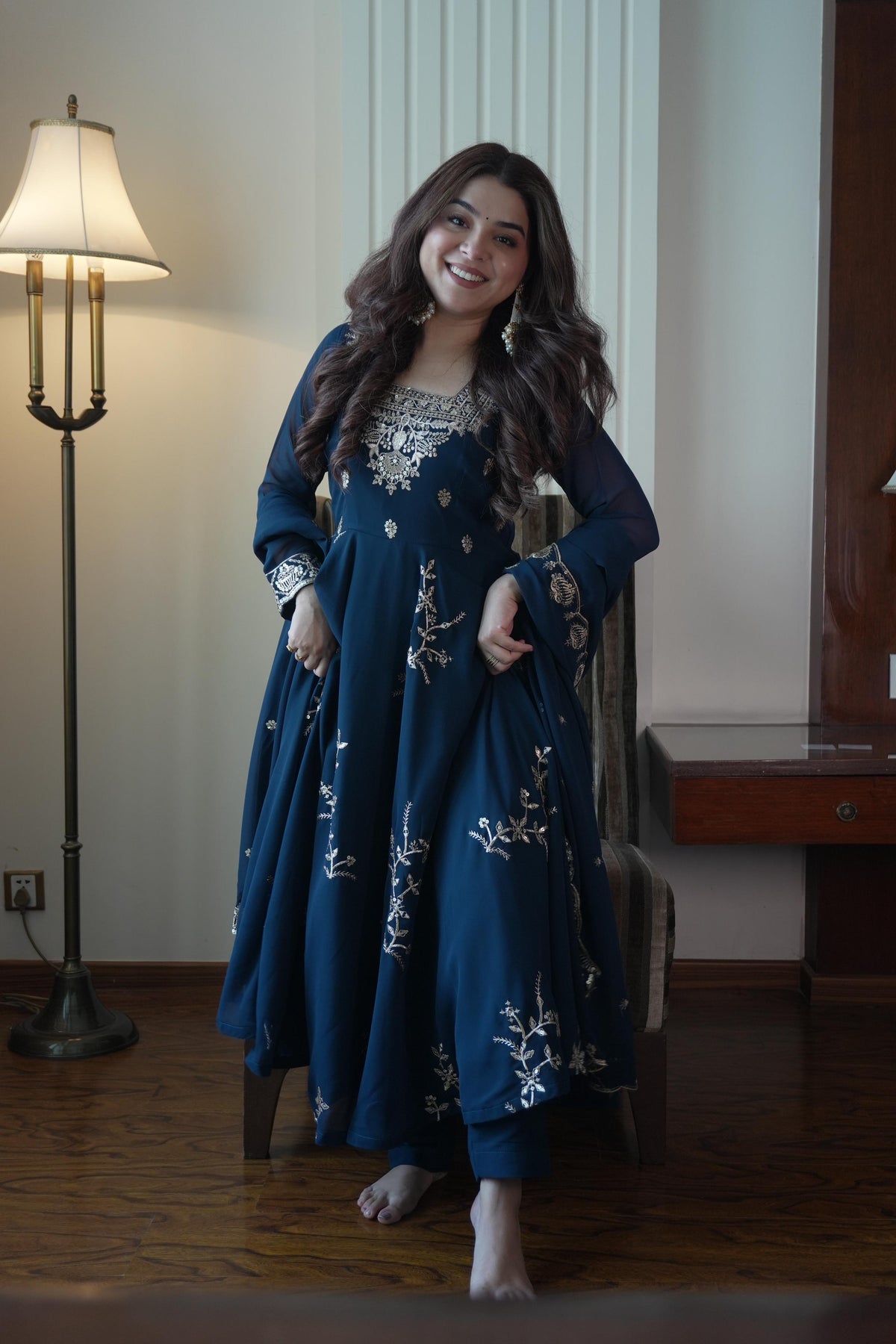 GOWN PANT PAIR WHOLESALE GEELAN FASHION SURAT
