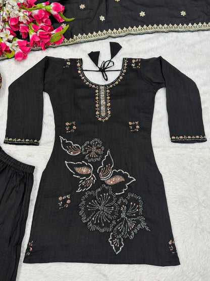 NEW DESIGNER PARTY WEAR LOOK TOP , SHARARA PLAZZO  AND DUPATTA, NEW FANCY STYLE WHOLESALE GEELAN FASHION SURAT