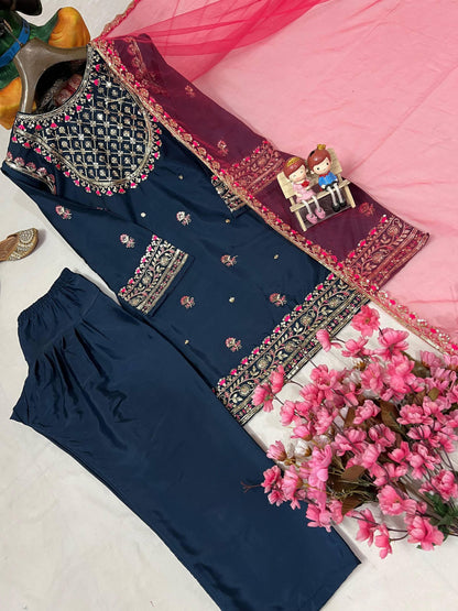 ENHANCE THE BEAUTY OF YOUR WARDROBE WITH THIS NEWLY LAUNCHED KURTI-FARSHI PLAZZO SET WHOLESALE GEELAN FASHION SURAT
