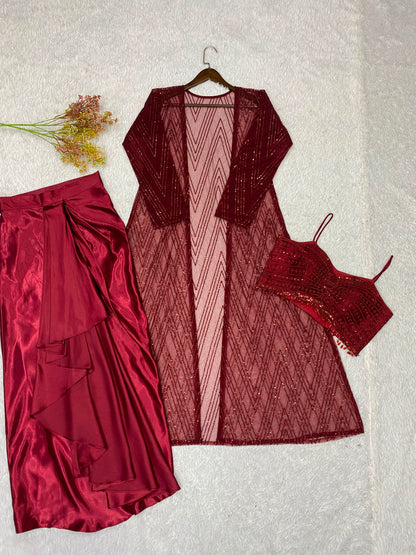 PARTY WEAR WESTERN PAIR WHOLESALE GEELAN FASHION SURAT