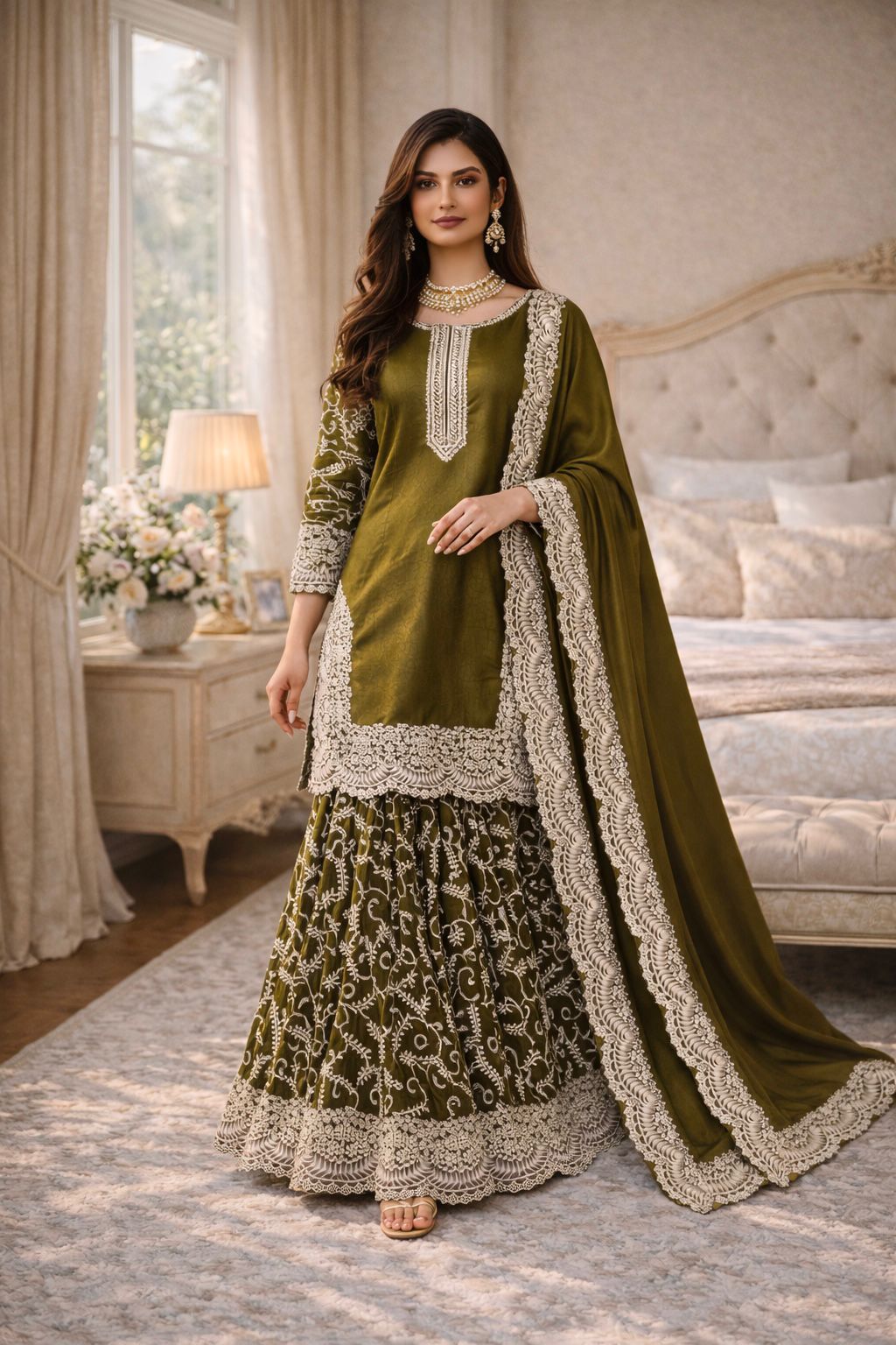 DESIGNER PARTY WEAR LOOK COLLECTION WHOLESALE GEELAN FASHION SURAT