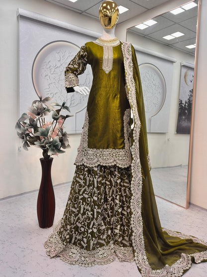 DESIGNER PARTY WEAR LOOK COLLECTION WHOLESALE GEELAN FASHION SURAT