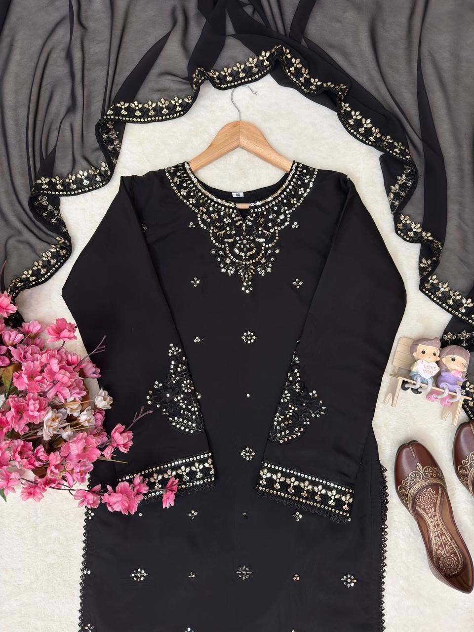 ENHANCE THE BEAUTY OF YOUR WARDROBE WITH OUR NEWLY LAUNCHED PREMIUM KURTI, PALAZZO & DUPATTA SET. WHOLESALE GEELAN FASHION SURAT