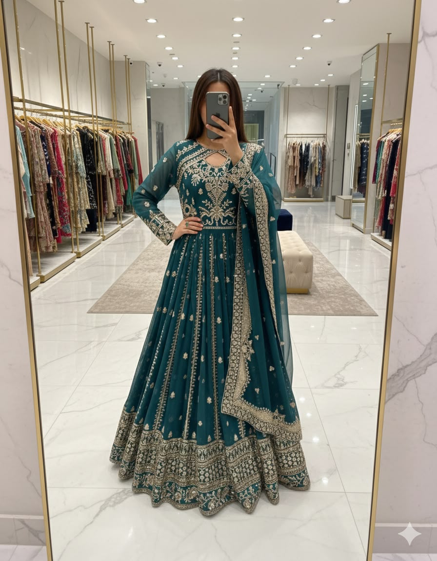NEW ĐĚSIGNER GWON WITH PENT DUPATT SET WHOLESALE GEELAN FASHION SURAT