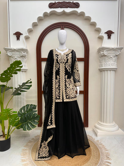 DESIGNER PALZOO SET – ELEGANT ETHNIC WEAR ✨ 🎀 CRAFTED IN CLASSY TONES WITH PREMIUM FABRIC & DETAILING WHOLESALE GEELAN FASHION SURAT