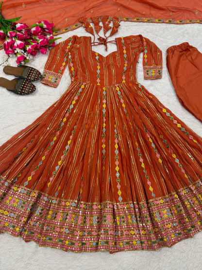 ĐĚSIGNER ANARKALI SUIT IN NEW FANCY STYLE WHOLESALE GEELAN FASHION SURAT