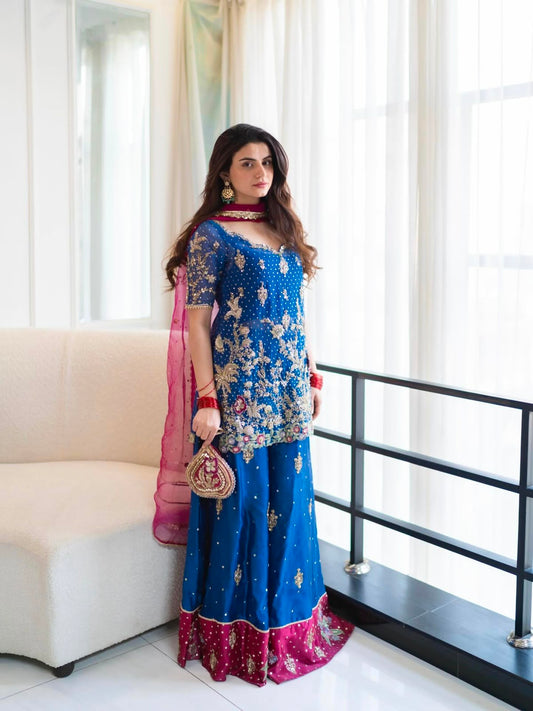 ENHANCE THE BEAUTY OF YOUR WARDROBE WITH THIS NEWLY LAUNCHED KURTI & PLAZZO SET WHOLESALE GEELAN FASHION SURAT