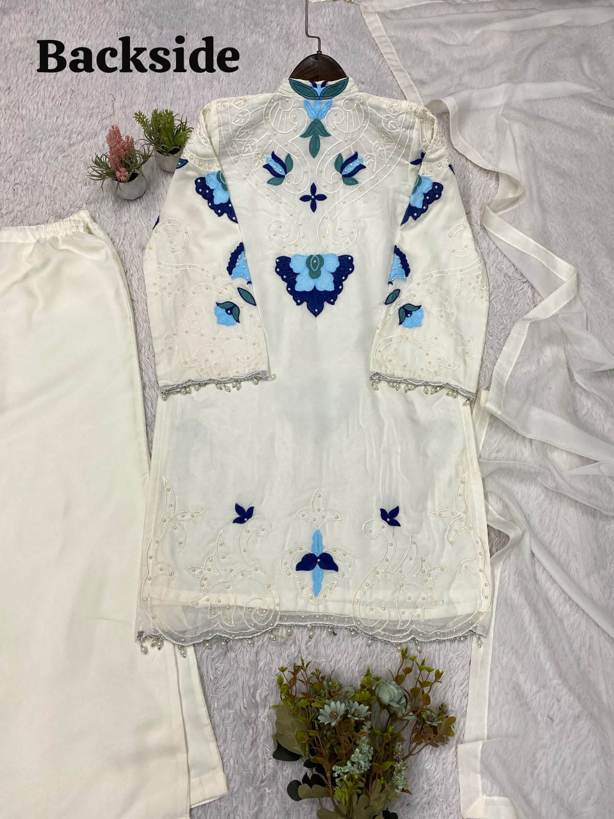THIS WEDDING SEASON WEAR OUR BEAUTIFUL EMBROIDERED WITH CUT WORKED TOP , PLAZZO WITH DUPATTA ✨ WHOLESALE GEELAN FASHION SURAT