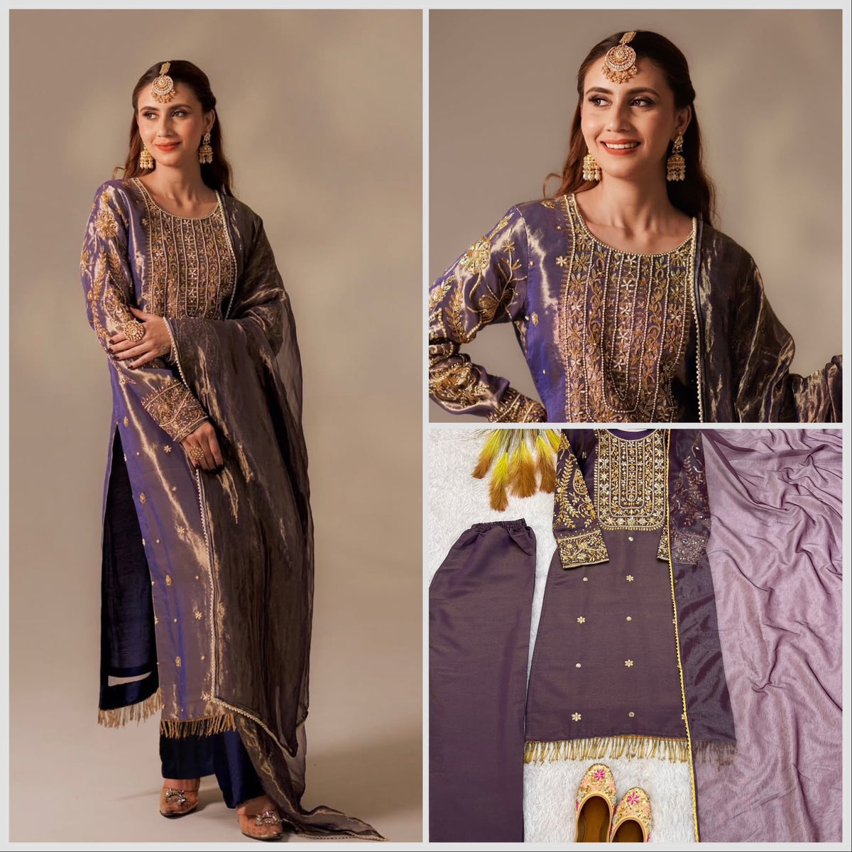 NEW READY TO WEAR DESIGN HEAVY EMBROIDERY AND SEQUENCE WORK TOP - WITH PENT WITH  DUPATTA WHOLESALE GEELAN FASHION SURAT