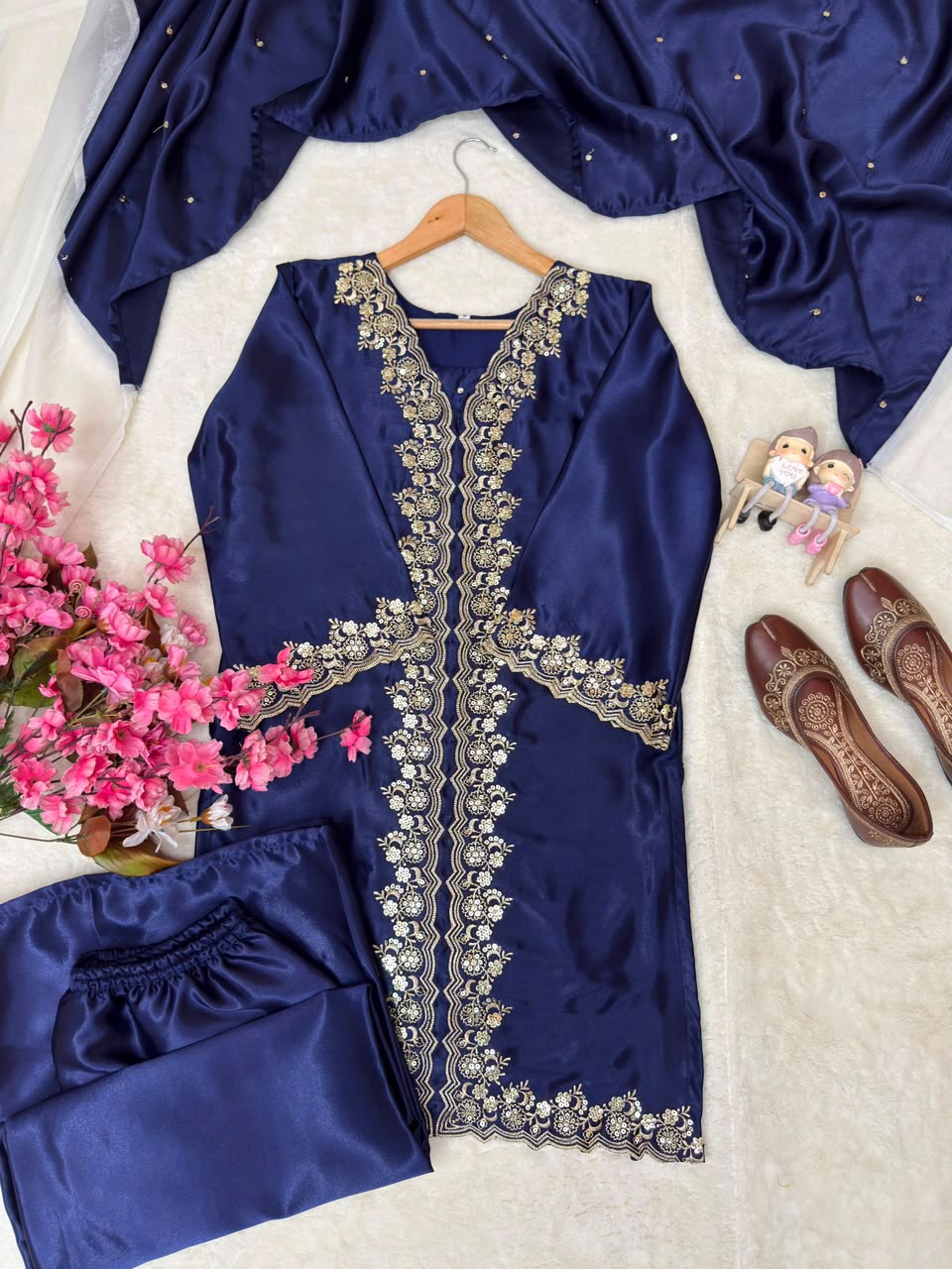 ENHANCE THE BEAUTY OF YOUR WARDROBE WITH THIS NEWLY LAUNCHED KURTI & PLAZZO SET WHOLESALE GEELAN FASHION SURAT
