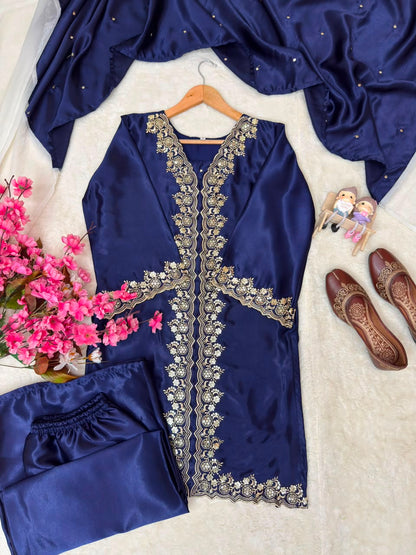 ENHANCE THE BEAUTY OF YOUR WARDROBE WITH THIS NEWLY LAUNCHED KURTI & PLAZZO SET WHOLESALE GEELAN FASHION SURAT