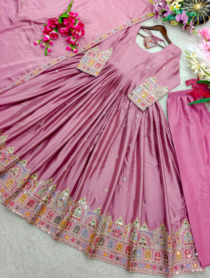 LAUNCHING NEW DESIGN     TRENDING CINON    SILK*GWON&PENT&DUPATTA WHOLESALE GEELAN FASHION SURAT