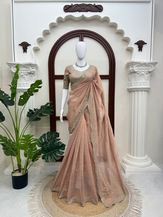 DESIGNER SAREE – ELEGANCE REDEFINED ✨ FALL IN LOVE WITH THIS STUNNING SAREE IN AN EYE-CATCHING SHADE, CRAFTED WITH FINESSE AND RICH DETAILING. A PERFECT BLEND OF GRACE AND GLAM! WHOLESALE GEELAN FASHION SURAT