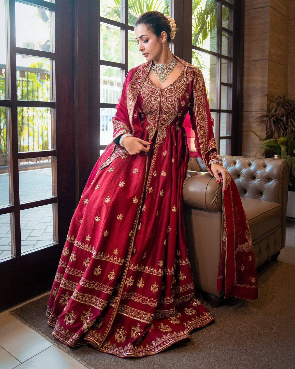 ENHANCE THE BEAUTY OF YOUR WARDROBE WITH THIS NEWLY LAUNCHED DESIGNER ANARKALI GOWN WITH ELEGANT DUPATTA WHOLESALE GEELAN FASHION SURAT
