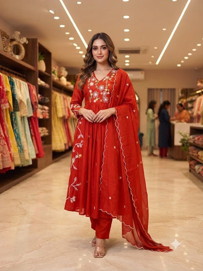 THIS FESTIVAL SEASON WEAR OUR BEAUTIFUL SEQUENCE EMBROIDERED WORKED TOP , PANT WITH DUPATTA ✨ WHOLESALE GEELAN FASHION SURAT