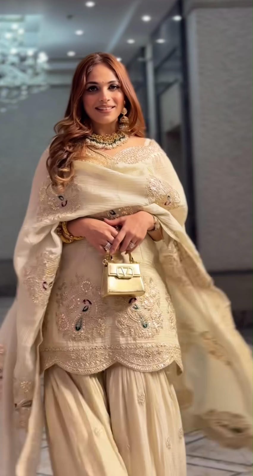 NEW DESIGNER COLLECTION IN PURE CHINNON WITH HEAVY EMBROIDERY CODING DORI-SEQUENCE WORK TOP-BOTTOM AND DUPATTA SET FULLY STITCHED READY TO WEAR WHOLESALE GEELAN FASHION SURAT