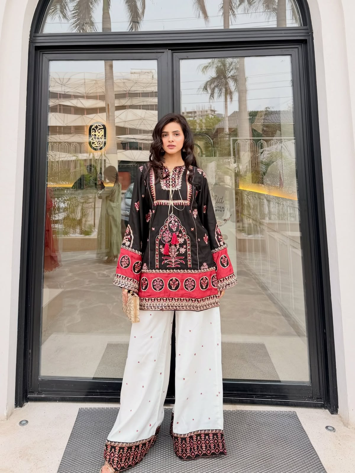 NEW DESIGNER  HEAVY EMBROIDERY SEQUENCE WORK 3 PIS SUIT SET WHOLESALE GEELAN FASHION SURAT