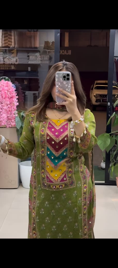 DIGITAL PRINT SET WITH REAL MIRROR WORK 💫 🔥 FULLY STITCHED | READY TO WEAR | CLASSY LOOK AT BEST PRICE! WHOLESALE GEELAN FASHION SURAT