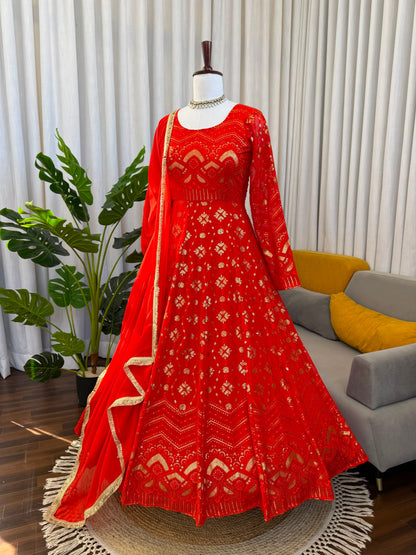 DESIGNER PLAZOO WITH GOWN SET – ELEGANT ETHNIC WEAR ✨ 🎀 CRAFTED IN CLASSY TONES WITH PREMIUM FABRIC & DETAILING WHOLESALE GEELAN FASHION SURAT