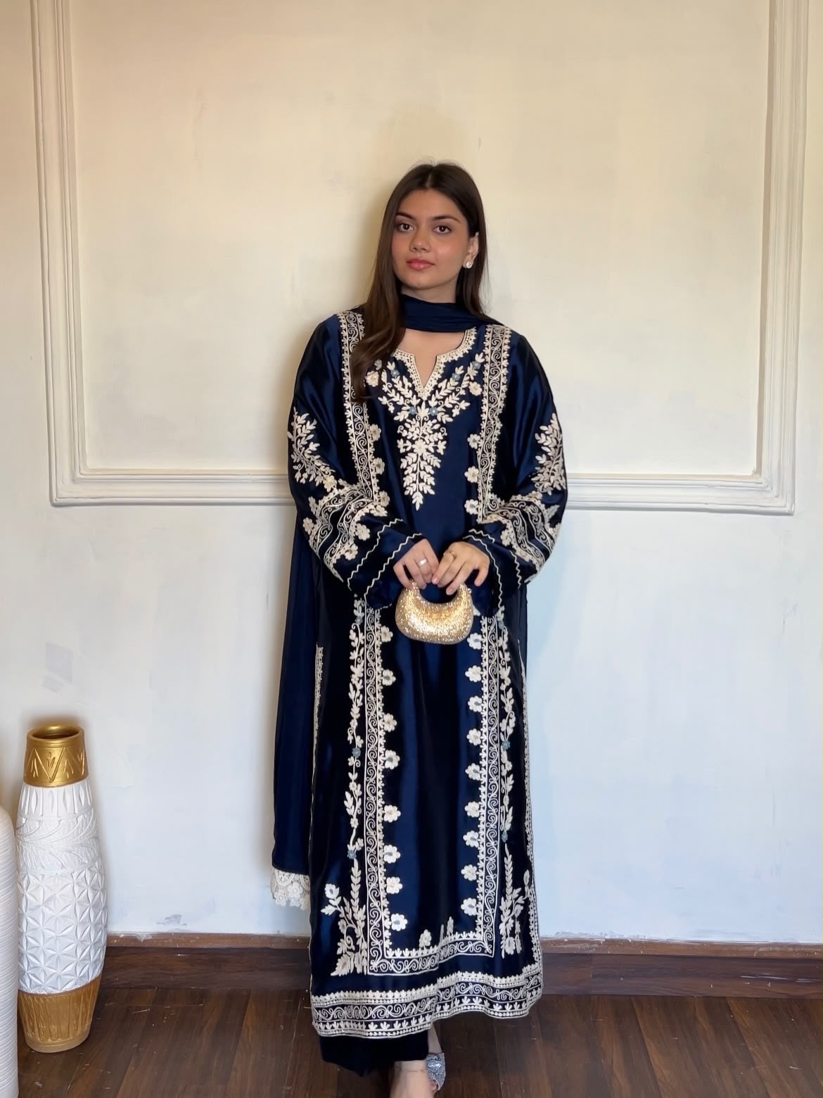 ĐĚSIGNER PARTY WEAR LOOK PUR SATIN RAYON OVER SIZE LONG KAFTAN & BOTTOM WITH DUPATTA SET WHOLESALE GEELAN FASHION SURAT
