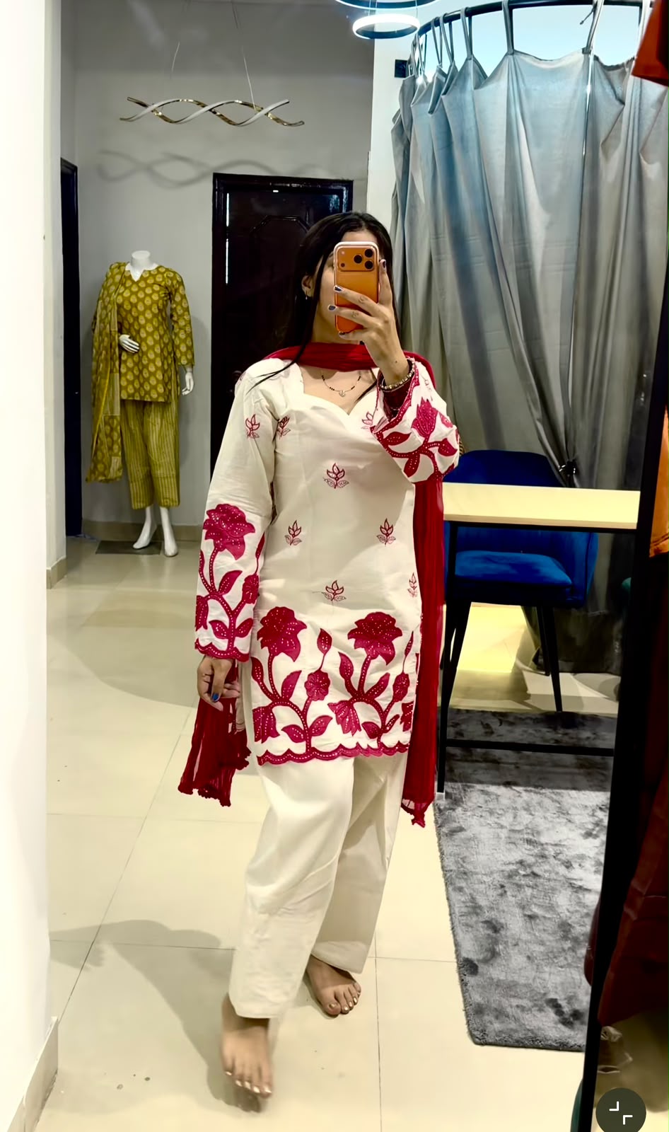 NEW DESIGN TRENDING SALB RIYON COTTON *TOP&FARSHI&DUPATTA WHOLESALE GEELAN FASHION SURAT