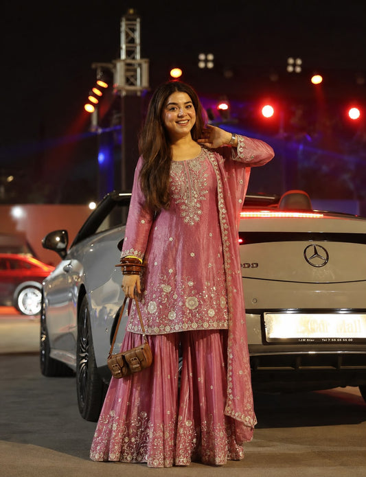 3 PIECE STYLISH TOP, PLAZAA AND DUPATTA WITH BEAUTIFUL EMBROIDERY WORK WHOLESALE GEELAN FASHION SURAT